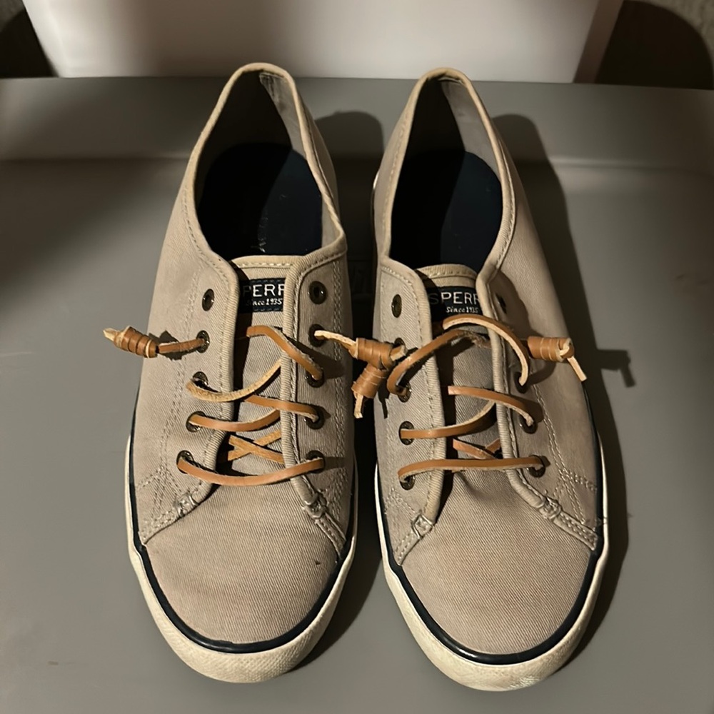 Sperry sneakers lace up gray 8
